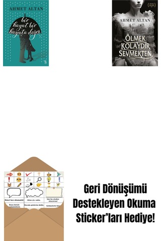 Bir Hayat Bir Hayata Değer + Ölmek Kolaydır Sevmekten + Okuma Sticker'ları
