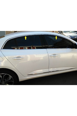 Renault Megane 4 Sd Krom Üst Cam Çerçevesi 2016 Sonrası 6 Prç