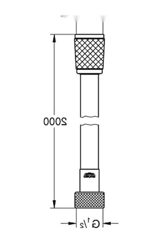 2000mm Duş Hortumu - Krom