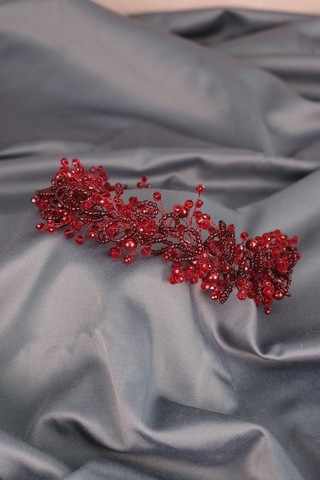 FdayAksesuar Gelinlere Özel Kristal Ve Kum Boncuklu Gelin Saç Ve Türban Aksesuarı FRDY31667