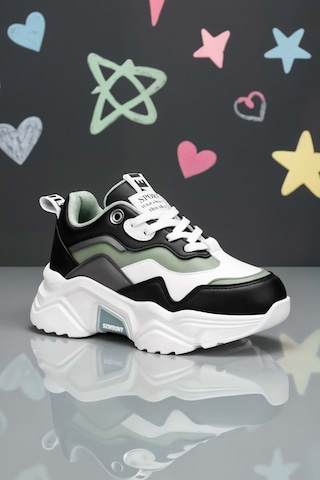 Dark Seer Kids Ds K 2110 Sneaker 2025 Kız Çocuk Beyaz-siyah