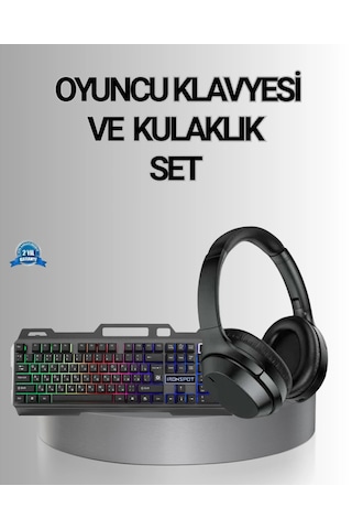 Znv Zenvia Mey İthalat Işıklı Klavye Mouse Ve Bluetooth Kulaklık Seti Türkçe Q Usb Znv2025 Cmn