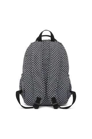 Büyük Boy Laptop Bölmeli Su Geçirmez Krınkıl Kumaş Çanta Siyah/beyaz Çok Renkli