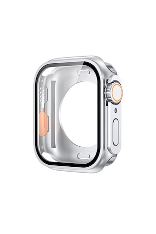 Forzacase Apple Uyumlu Watch  11 42mm   Full Ekran Kasa Koruyucu Ve Watch Ultra Çevirici Kılıf - Fc398
