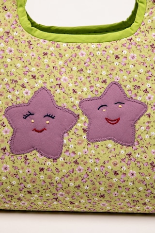 Fabric Craft Bag Borcam Taşıma Çantası Elyaf Dolgulu Yemek Taşıma Çantası Piknik Ve Fırın Kabı Yeşil