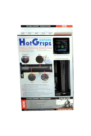 Oxford Of690 Adventure Hotgrips Premium Elcik Isıtma Siyah