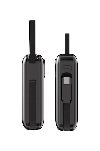 Dexim Cz04 45w Pd Dahili Lightning& Type-c Kablolu 10000 Mah Powerbank Açık Gri - Gri