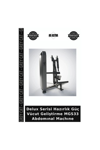 Delux Serisi Hazırlık Güç Vücut Geliştirme Mgs33 Abdomınal Machıne
