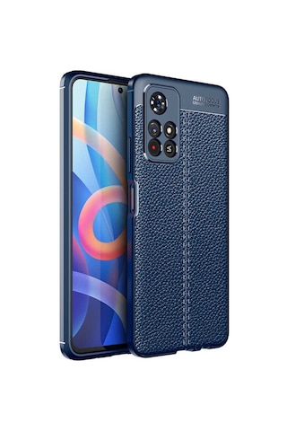 Xiaomi Poco M4 Pro 5G Kılıf Zore Niss Deri Desenli Silikon Kılıf