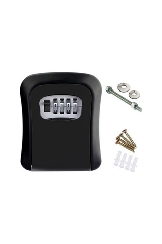 Anahtar Depolama Kilit Kutusu, Toz Geçirmez Kapağı İle Duvara Monte, 4 Haneli Kombinasyon Şifresi, Dış Mekan Anahtar Güvenli Kutusu, Sıfırlanabilir Kod, Anahtar Tutucu Gizleyici Diğer Diğer