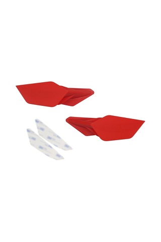 Jeehugo Honda Suzuki Yamaha Kawasaki Bmw Gp Motosiklet Abs Aerodinamik Kanat Kırmızı - 2 Adet Dekoratif Aksesuar