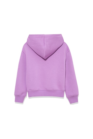 Mavi - Mavi Logo Baskılı Kapüşonlu Mor Sweatshirt 7610035-70586 Mor