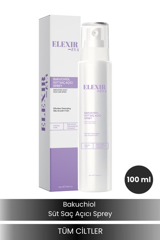 Bakuchiol Saç Bakım Sütü 100 Ml Elektriklenme Karşıtı & Parlaklık Veren