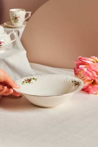 Karaca Vintage Rose Salata Kasesi 23 Cm Çok Renkli