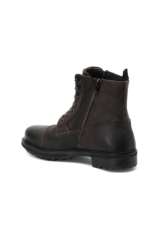 Lumberjack Ramones Kahve Hakiki Deri Comfort Casual Fermuarlı Erkek Bot Kahve