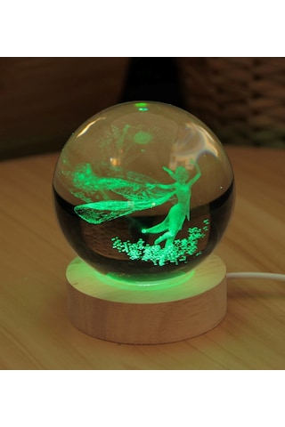 Frozen 3d Boyutlu Kristalleşmiş Cam Işıklı Büyük Boy Küre