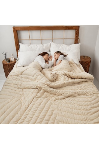 Sleepoos El Yapımı %100 Organik Pamuk Yorgan 155 x 215