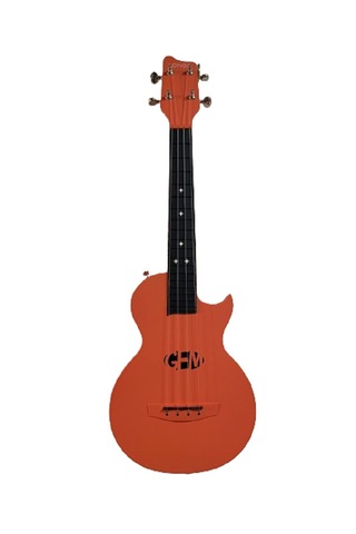 Carbon Fiber Ukulele Tam Profesyonel Ful Set Mat Turuncu