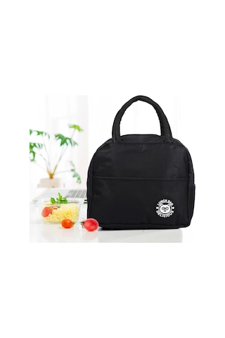 Öğle Yemeği Çantası, Yetişkinler Ve Çocuklar İçin Yalıtımlı Öğle Yemeği Çantaları, Ofis, Okul, Seyahat, Piknik İçin Yeniden Kullanılabilir Sızdırmaz Termal Öğle Yemeği Kutusu Siyah Çok Renkli