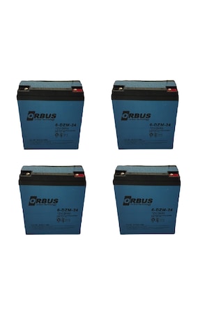 Orbus 12v 24 Ah Elektrikli Bisiklet Aküsü 4lü Set