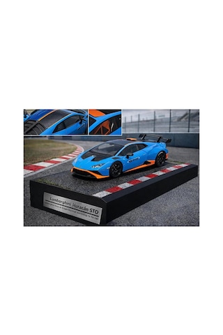 Lamborghini Huracan Sto Diecast Model Araba Açılan Kapılar Mavi 1:32 Lamborghini Sto Model Araba