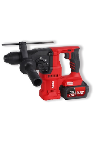 Puly Professional BLMD-323 20V 2.8J Kömürsüz Akülü Kırıcı Delici Sds Plus 26MM 2x4.0AH Akü Şarj Cihazı ve Pulybox Çanta