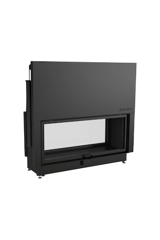 Echa Tech Asansörlü Tünel Çelik Şömine Haznesi İki Yüzlü 140 X 60