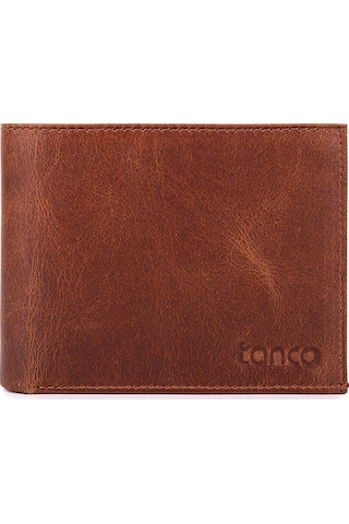 Tamer Tanca Erkek Hakiki Deri Taba Cüzdan 907 50 Erk Czdn Sk25-26 Taba Rıb Taba