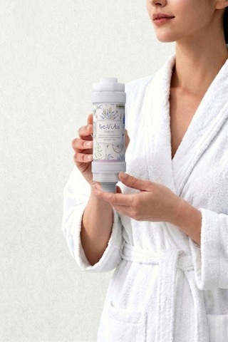 Lavender C Vitaminli Cilt Besleyici Klor Ve Kireç Önleyici Aromatik Duş Filtresi Su Arıtıcı