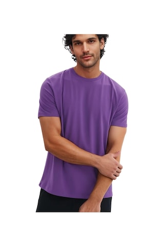 Ar-ma Erkek Regular Fit Pamuk Süprem Basic Bisiklet Yaka Tişört Y31344408002 Mor 2XL