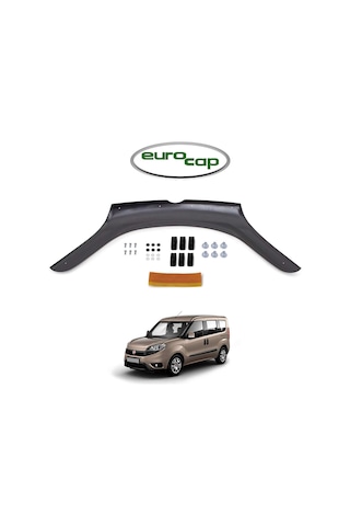 Eurocap Fiat Doblo Ön Kaput Koruyucu Rüzgarlık 3Mm Abs 2015-› N11.22599