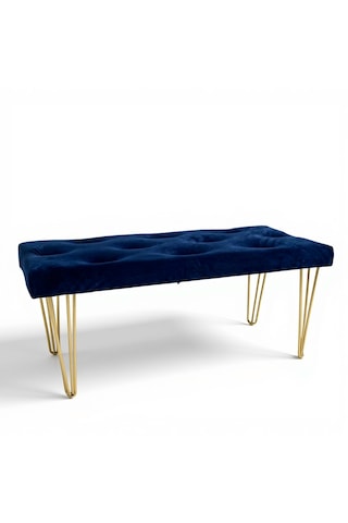 Sergama Bench Sandalye Laciver - Altın