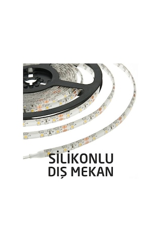 5 Metre Silikonlu Dış Mekan Şerit Led