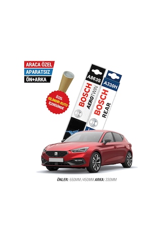 Seat Leon Ön Arka Silecek Takımı 2020-2022 Bosch Aerotwin