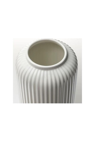 Stilren 22 Cm Vazo, Dekoratif Çiçeklik, Beyaz, Stoneware Çok Renkli