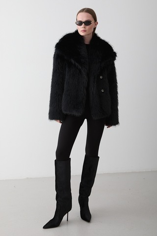 Siyah Britney Kürk - 8900 Siyah