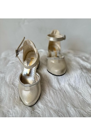 Gala Taş Detaylı Çocuk Topuklu Ayk. Gold