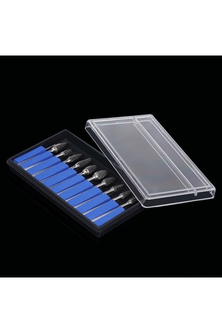 Moveevo "10'lu Diş Parlatma Seti - Tungsten Çelik Diş Freze Uçları, Profesyonel Kullanım"