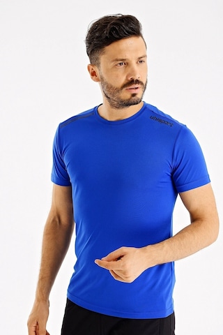 Uhlsport Erkek Günlük T-shirt Kevin M 3202110 Lacivert Siyah