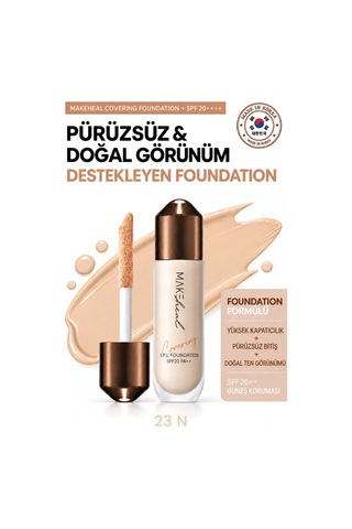 Covering Foundatıon + Spf 20++/pürüzsüz Ve Doğal Görünüm Destekleyen Foundatıon 23N