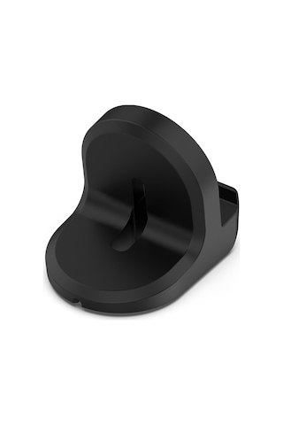 Samsung Galaxy Uyumlu Watch6 / Watch6 Classic / Watch5 / Watch5 Pro İçin Junsunmay Silikon Şarj Standı Kaymaz Taban Siyah