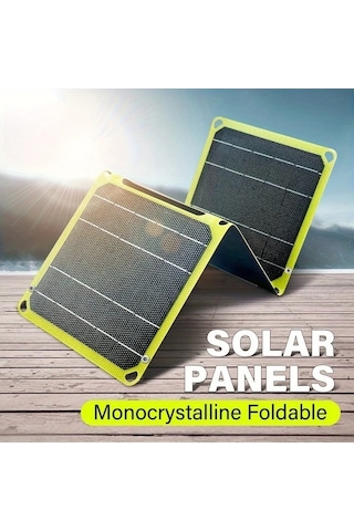 Fastbuy Güneş Panelli Şarj Cihazı - 5v-12v Katlanır, Pd/qc3.0, Kamp/hiking İçin