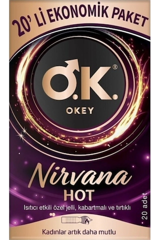 Okey Nirvana Hot Prezervatif 60'lı