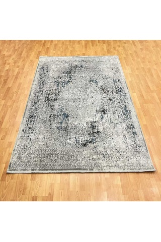 Mermer Desenli 200 X 300 Bambu Yün Halı Gri