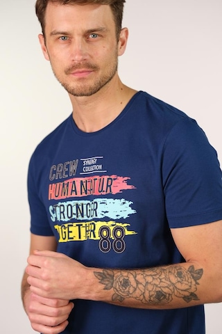 Arma Erkek Büyük Beden Bisiklet Yaka Tişört Y22374868101 İndigo