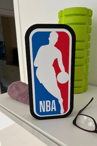 Nba Logo Gece Lambası Çok Renkli