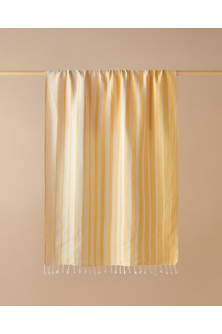 Trine Pamuklu Peştamal 90x150 Cm Sarı Sarı