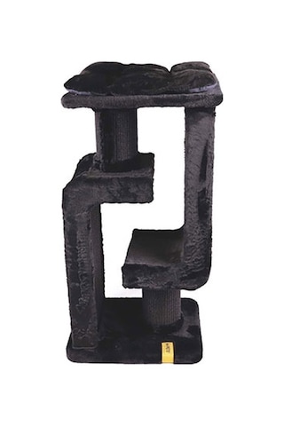 M-pets Panther Premium Duo Tırmalama Tahtalı Kedi Ağacı Siyah 48x40x98 Cm 244-54037.01
