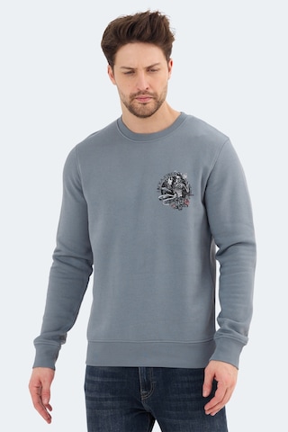 Jack & Jones 12256818 Erkek Mavi Sweatshirt Mavi