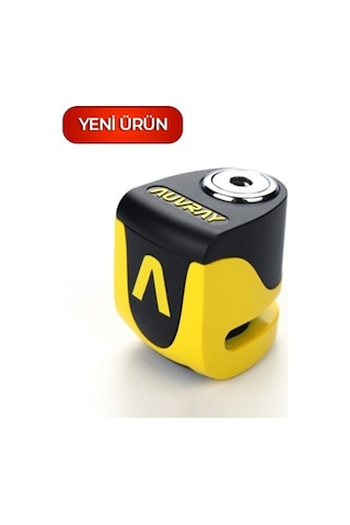 Auvray Alarmlı Disk Kilidi 6 Mm 120db Sarı-siyah B-lock06 Mini